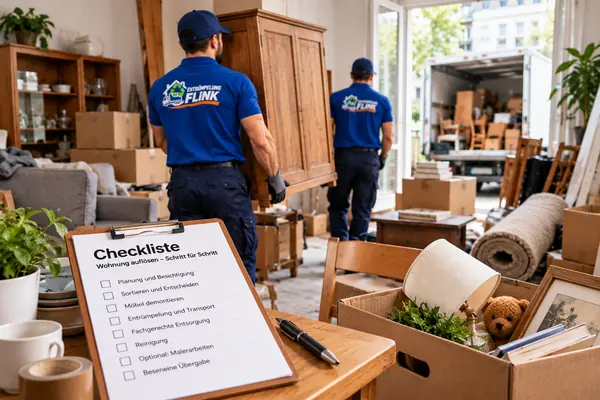 Checkliste für Wohnungsauflösung & Haushaltsauflösung – Ratgeber von Entrümpelung Flink