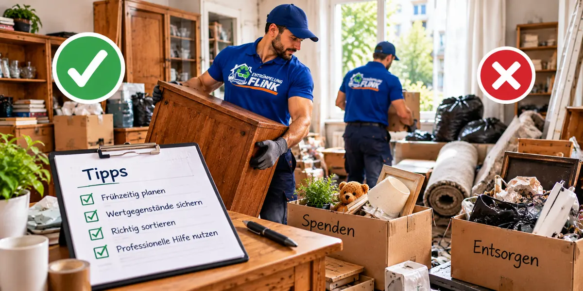 Entrümpelung: Tipps & typische Fehler vermeiden – Ratgeber von Entrümpelung Flink